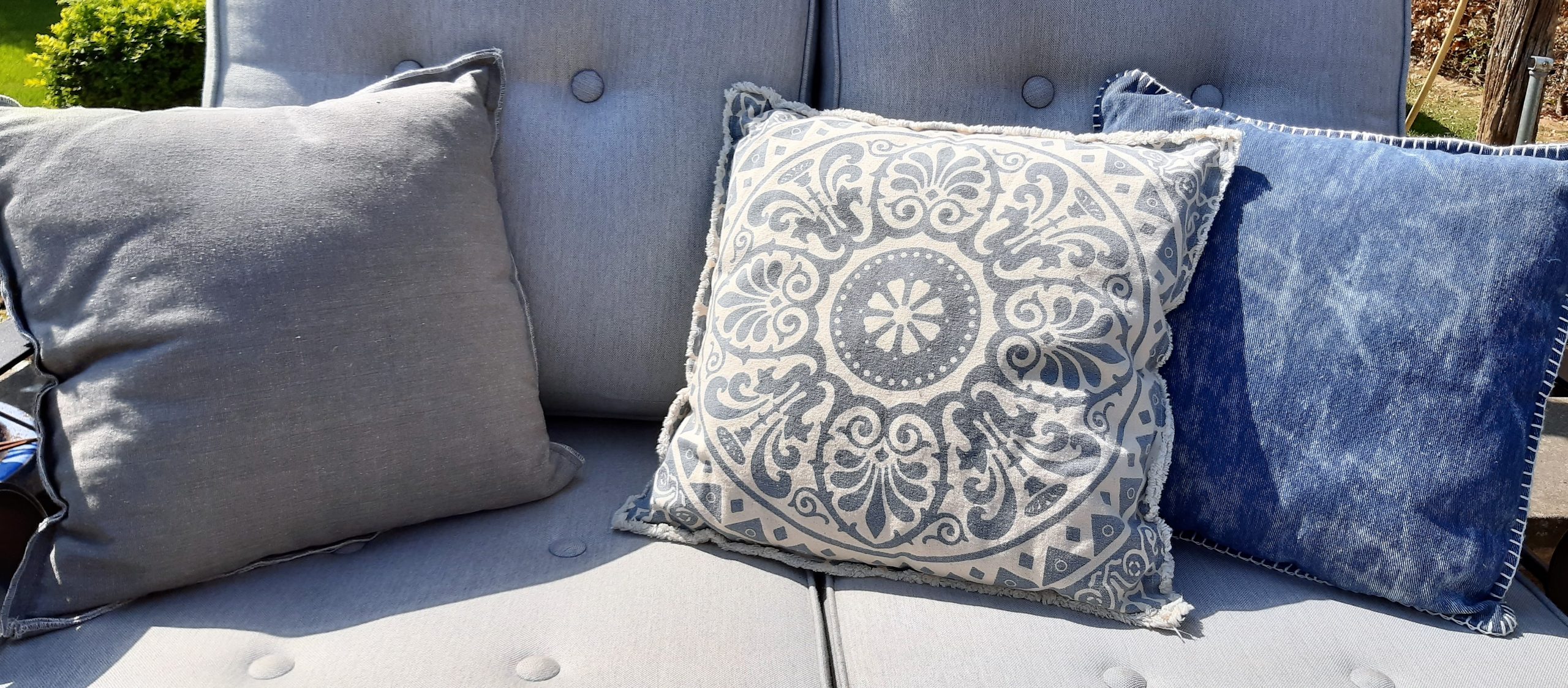 Kussens Unique living grijs blauw 1