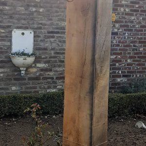 eiken paal voor landelijke lamp - Afbeelding 3