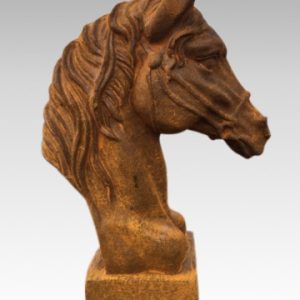 Gietijzeren paardenhoofd