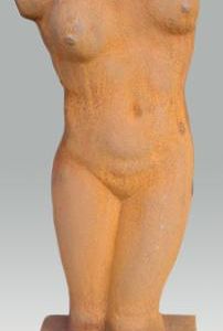 Gietijzeren beeld Torso