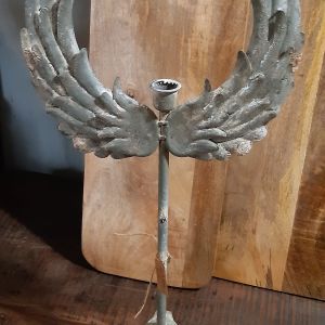 Kandelaar engelen vleugel 54cm hoog