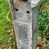 Gietijzeren paal 208cm hoog - Afbeelding 3