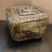papier maché doos met deksel - Afbeelding 2